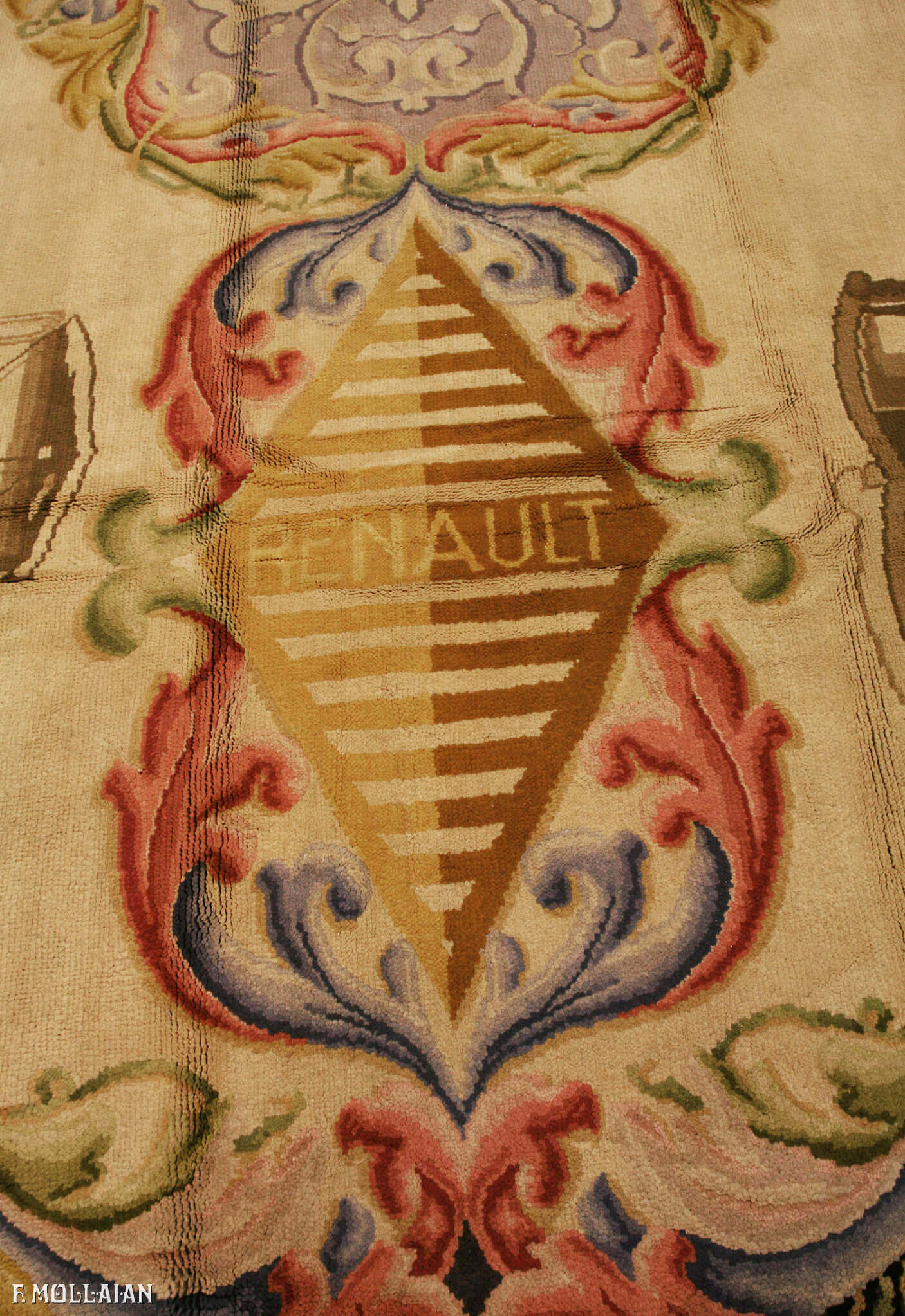 A Very Large Antique Spanish Carpet “RENAULT” n°:47639616